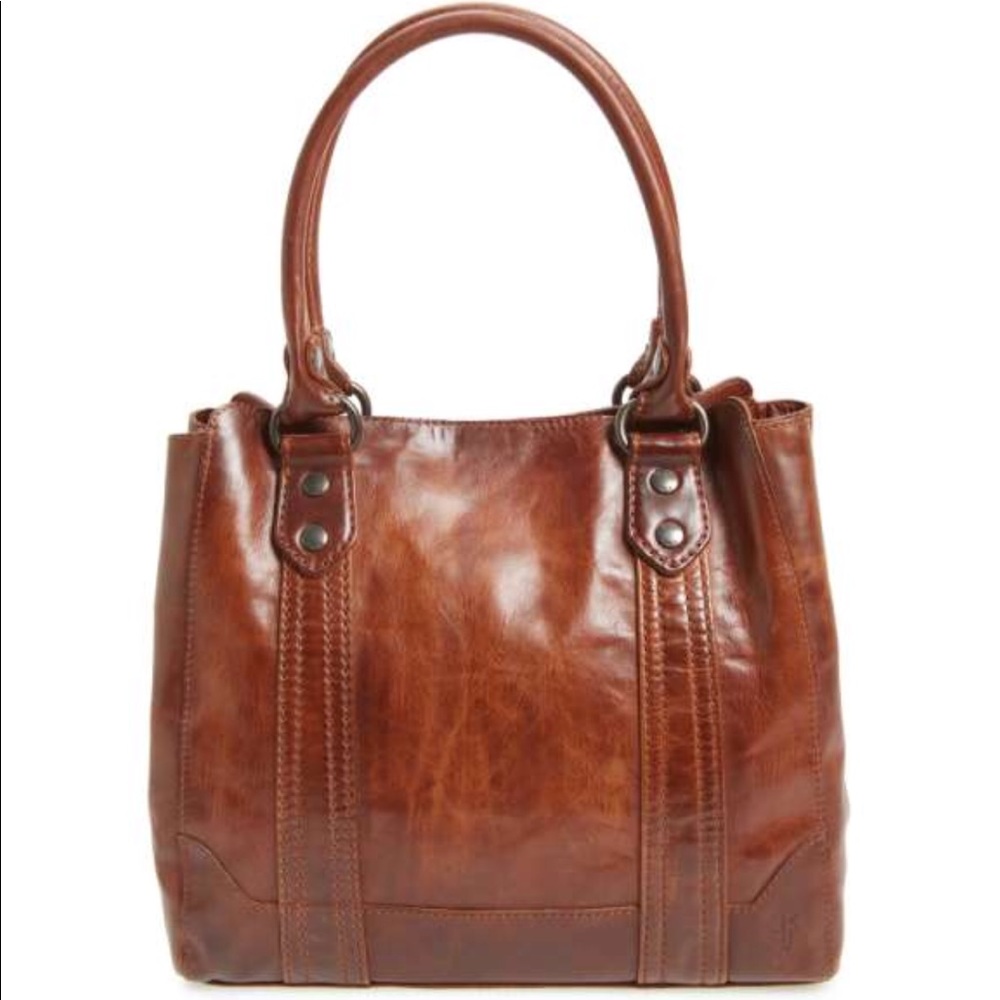 Frye Mellisa Tote bag Cognac $398 Beautiful!!